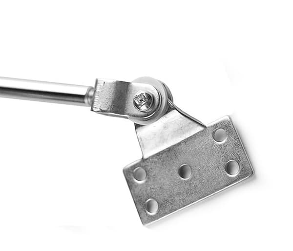 Universal gasfjeder med beslag (700N/70kg, 490 mm, sort)