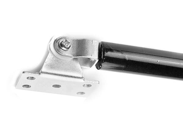Universal gasfjeder med beslag (700N/70kg, 490 mm, sort)