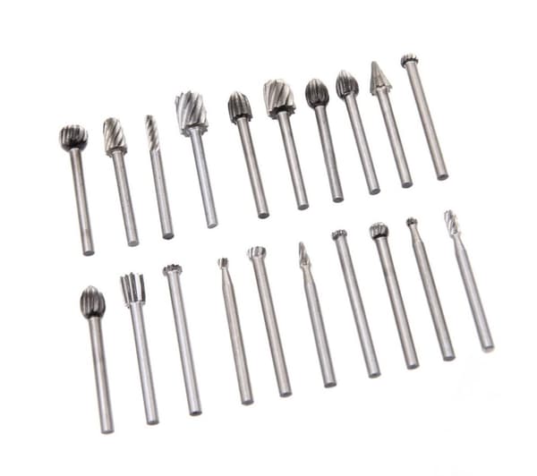 Sæt mini (dremel) fræser/grater (20 stk)