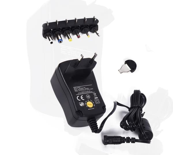 Universaladapter från 230V (AC) till 3,0-12V (DC), 1000 mA