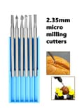 Pikkukuva 2 / 2: 6 kpl HSS minijyrsimiä, 1,2x40 mm, 2,35 akseli