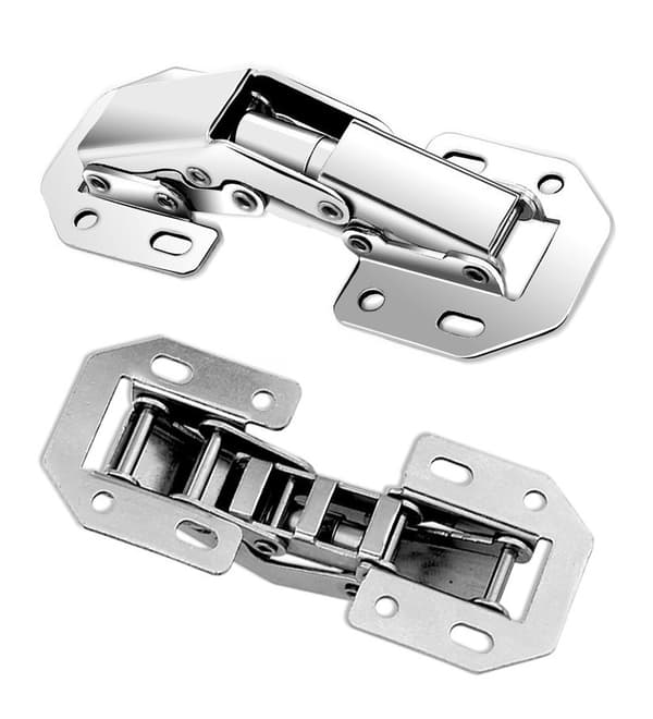Sæt med 16 skabshængsler metal (størrelse 1: 78 mm)