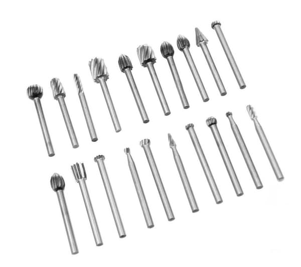 Sats med 50 st mikrofräsar (dremel) och fräsar