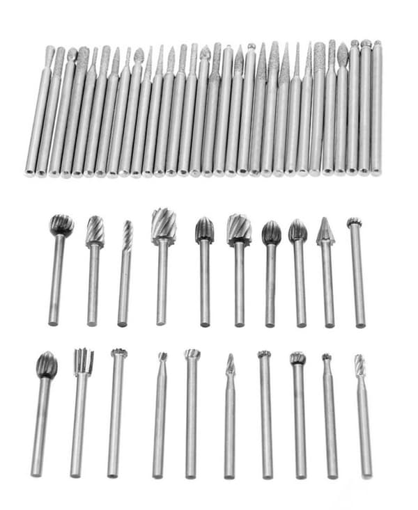 Sæt med 50 stk. Mikro (dremel) fræsere/grater