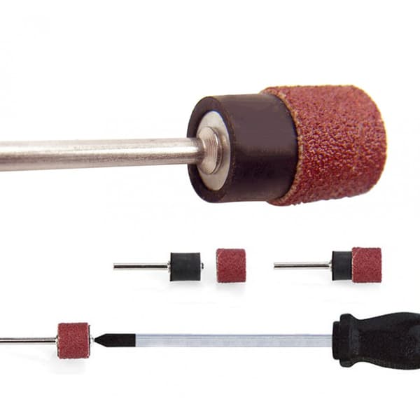 Sats med 60 slipband 8 mm, korn 80-600 med 2 stavar