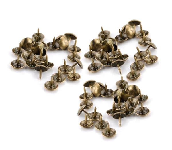 Sats med 300 stift Classic (möbelspik), brons, 10x10 mm, typ 2