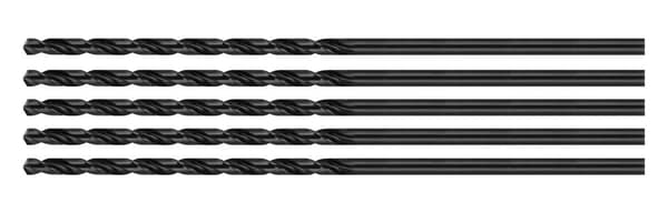 Sats med 5 metallborr, extra långa (4,5x300 mm)
