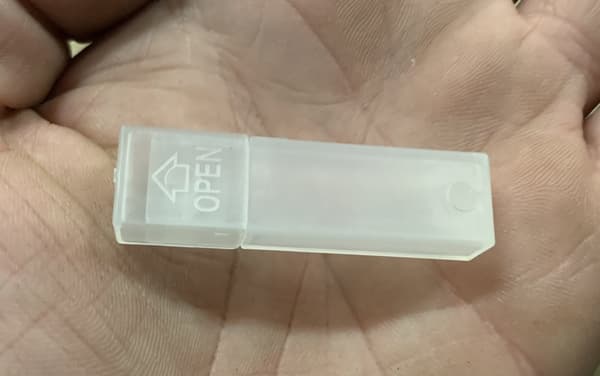 Sæt med 50 opbevaringsrør i plast (13x45 mm)