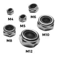 Pikkukuva 2 / 3: Sarja 200 kpl itselukittuvia muttereita (M4-M12)