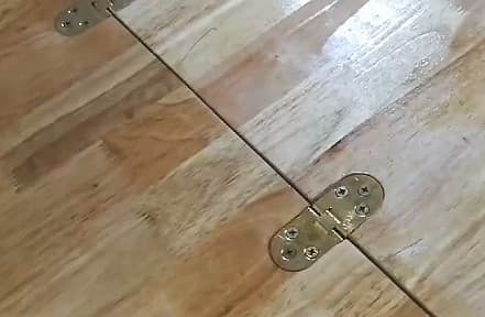 Sæt med 4 robuste metalhængsler (30x78 mm, 180 grader, krom)