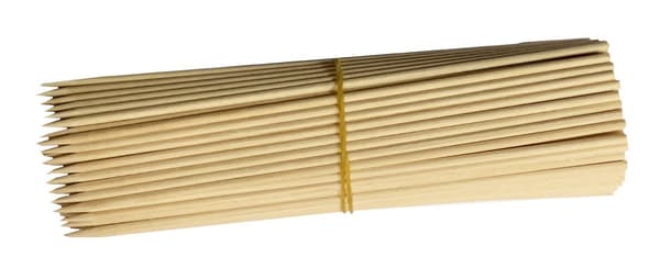 Sats med 400 träpinnar (3,5 mm x 20 cm, björkträ, spetsiga)