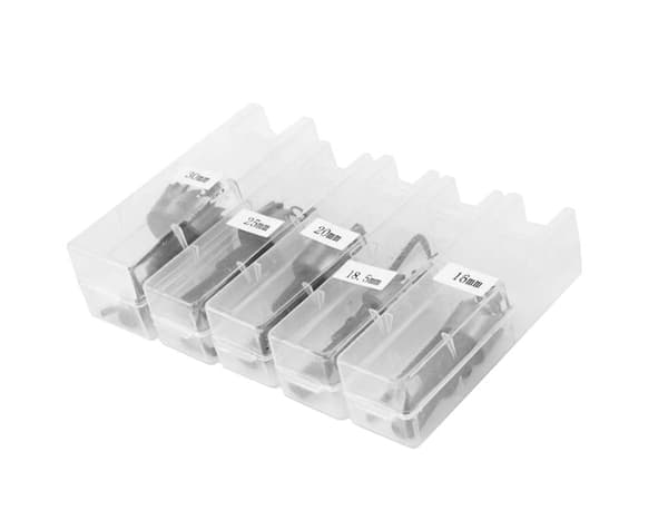 Sats med 5 hålsågar (HSS, 16, 18,5, 20, 25 och 30 mm)