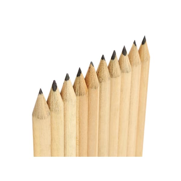 Sæt med 400 mini blyanter (type 3: 10 cm, med viskelæder, i æske)