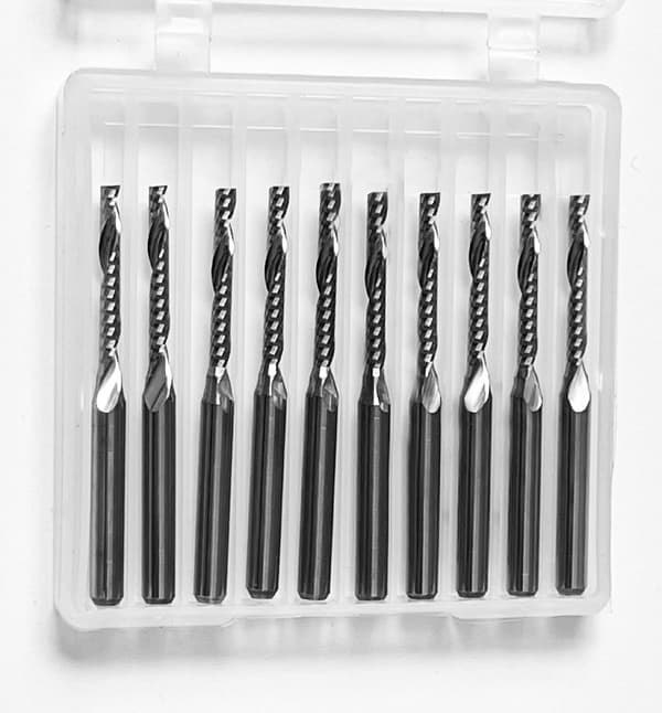 Set HQ mikro yksiurainen jyrsin (2,0 mm, 10 kpl)