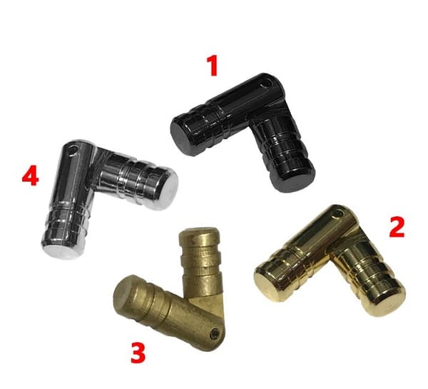 Sarja 40 pientä (piilotettua) saranat 4x25 mm, kultaa
