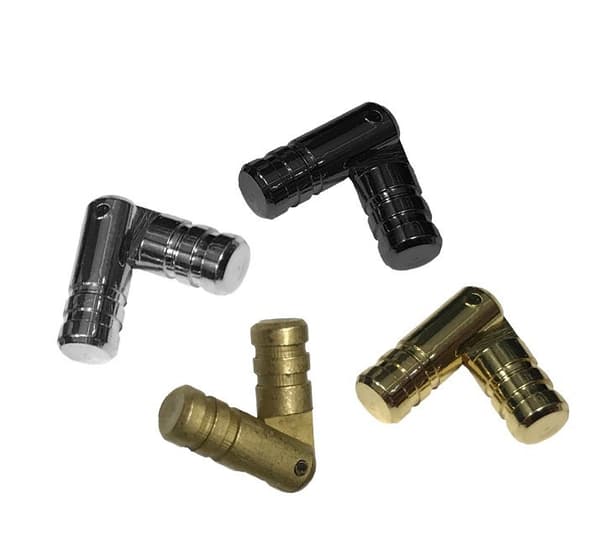 Sats med 40 små (dolda) gångjärn 4x25 mm, guld