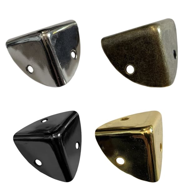Sarja 24 laatikon kulmaa 25x25x25 mm, hopea