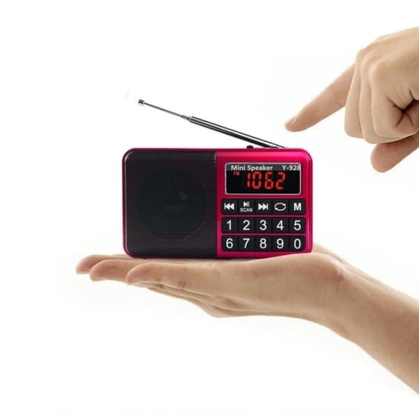 FM Radio LED  MP3 (Red)