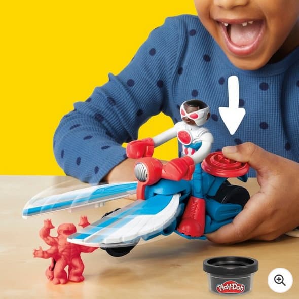 Play-Doh Marvel Playset Captain America Moto-Slicer