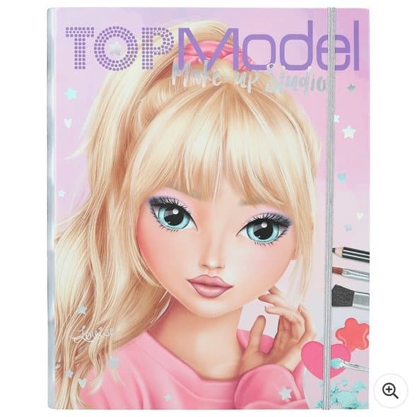 TOPModel Make-Up Palette Colouring Pages Creative Studio