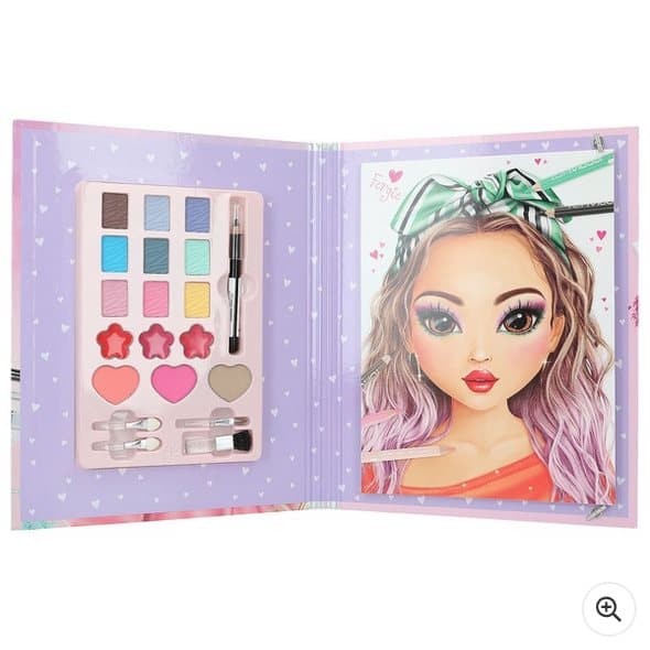TOPModel Make-Up Palette Colouring Pages Creative Studio
