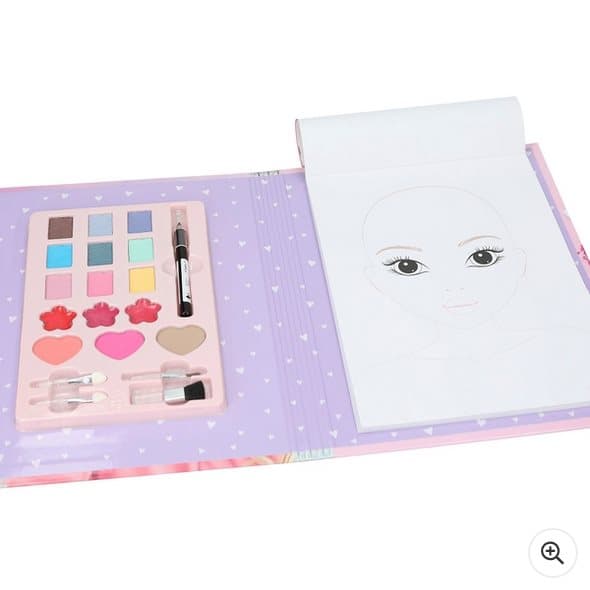 TOPModel Make-Up Palette Colouring Pages Creative Studio