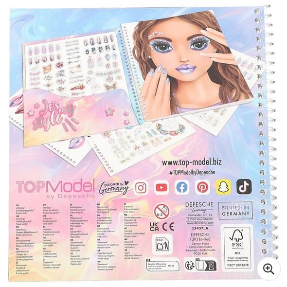 TOPModel Sticker Book Style Me Up