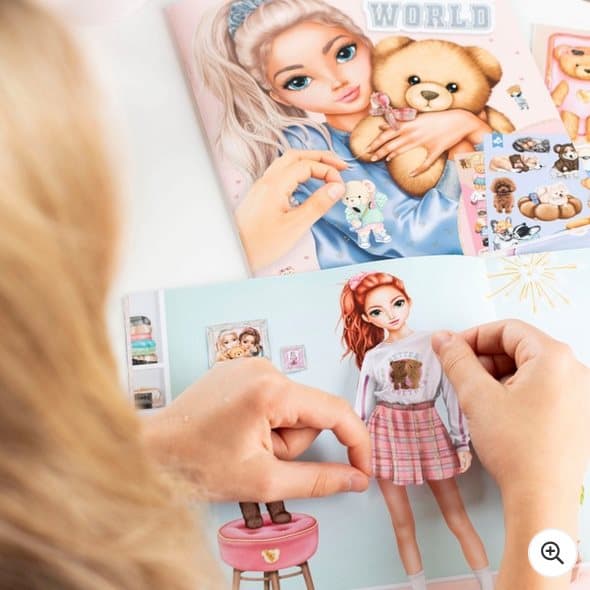 TOPModel Sticker Book Teddy Sticker World