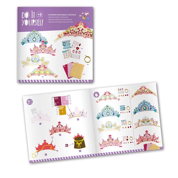 DIY Art Kit - Princess Crown Mosaics, Djeco
