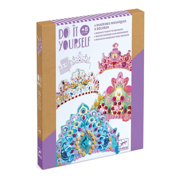 DIY Art Kit - Princess Crown Mosaics, Djeco