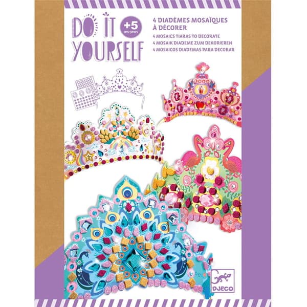 DIY Art Kit - Princess Crown Mosaics, Djeco