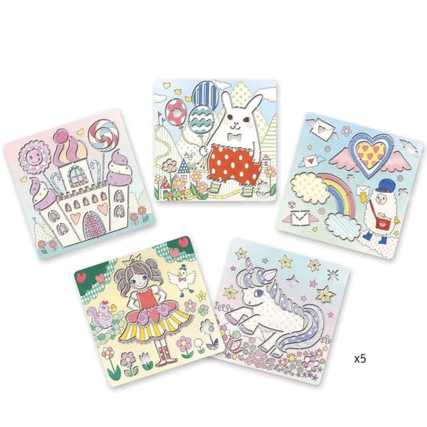 Unicorn Tracing Stencils, Djeco