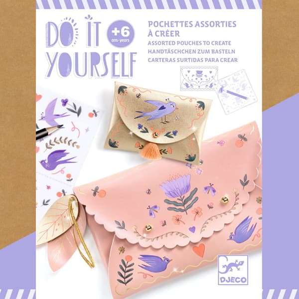 Gör-det-själv Art Kit - Plånböcker, Djeco