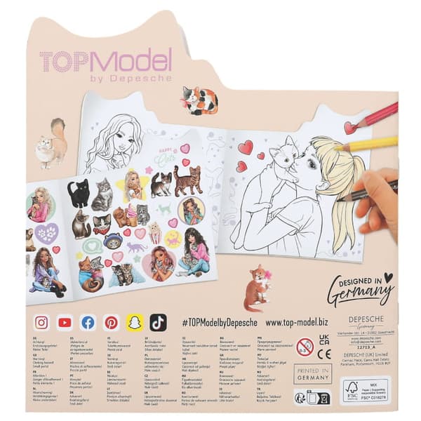 Creative Kit Skitsebog Malebog Kitty Cats, Top Model