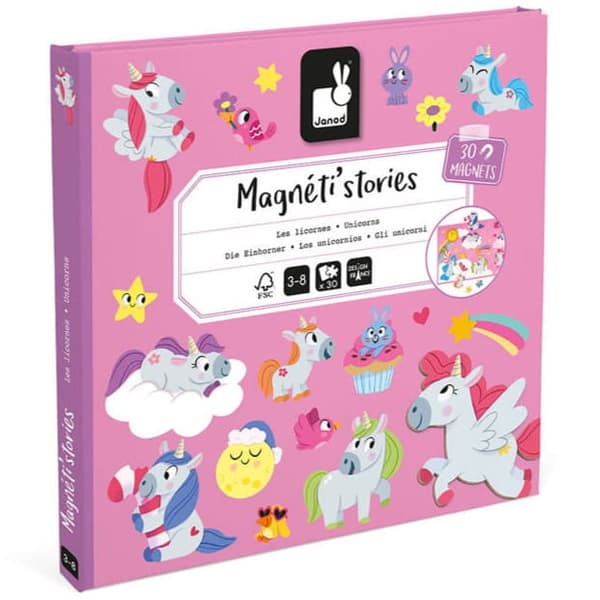 Magnetistories magnetisk puslespil Unicorns, Janod
