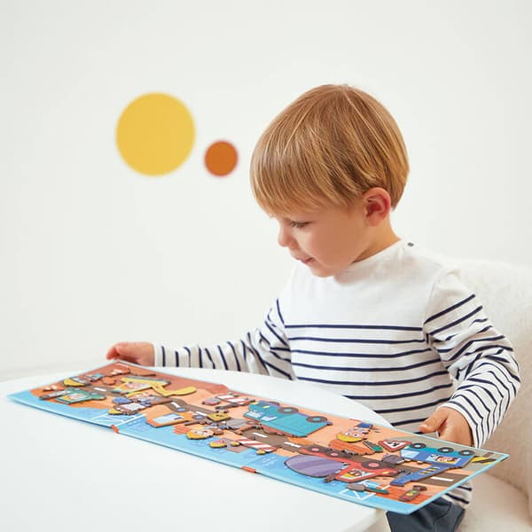 Magnetistoriesin magneettinen palapeli Rakennustyömaa, Janod