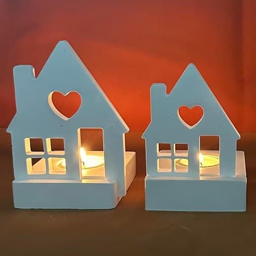 Model Værktøj Silikone Forme Lysestage, DIY Silikone Form Lysestage - 1 Stk, Ny Idé Silikone Form Lysestage, Gips Form Forme