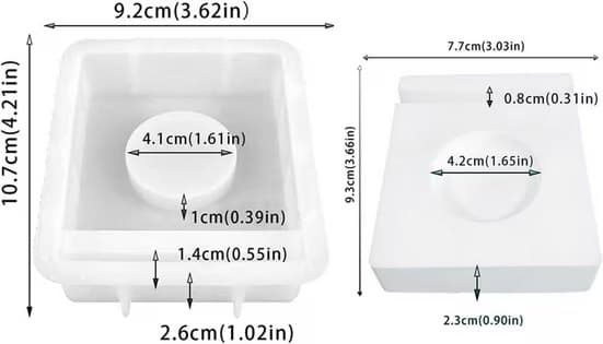 Model Værktøj Silikone Forme Lysestage, DIY Silikone Form Lysestage - 1 Stk, Ny Idé Silikone Form Lysestage, Gips Form Forme