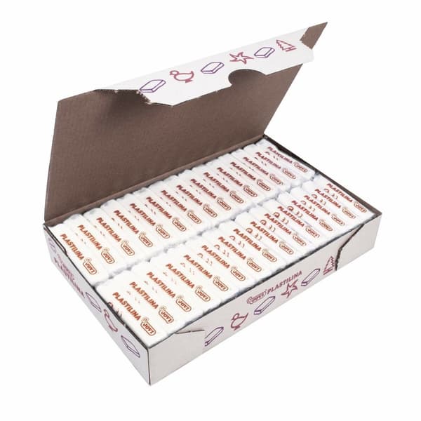 Modelling clay Jovi White 50 g (30 Pieces)