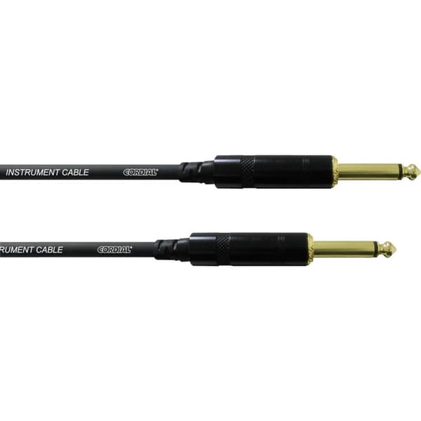 Cordial CCI 6 PP Teleplugg Instrument Kabel [1x Teleplugg 6.35 mm - 1x Teleplugg 6.35 mm] 6.00 m Svart