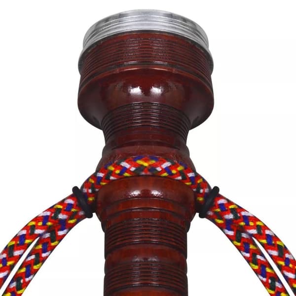 vidaXL Scottish Great Highland sækkepibe rød tartan