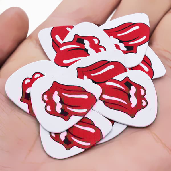 Rollingstones Plektrum i 10-pack - Gitar tilbehør