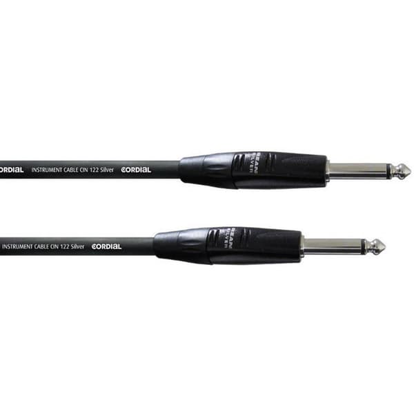 Cordial CII 6 PP Teleplugg Instrument Kabel [1x Teleplugg 6.35 mm - 1x Teleplugg 6.35 mm] 6.00 m Svart