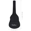 Miniatyrbild 7 av 7: vidaXL Gitarrfodral för 4/4 klassisk gitarr svart 100x37 cm tyg