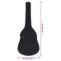 Miniatyrbild 7 av 8: vidaXL Gitarrfodral för 3/4 klassisk gitarr svart 94x35 cm tyg