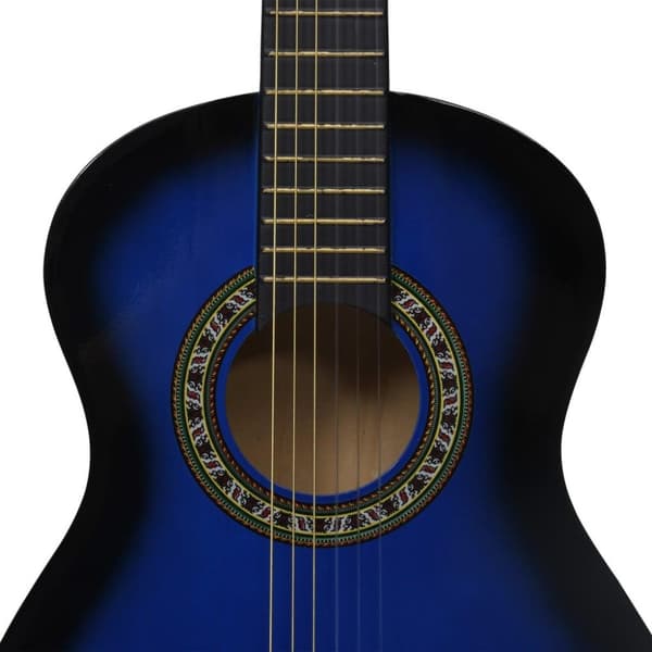 vidaXL klassisk guitar for begyndere og børn 1/2 34 blå
