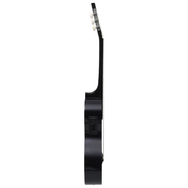 vidaXL Westerngitarr med cutaway EQ och 6 strängar svart