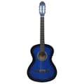 Miniatyrbild 2 av 7: vidaXL Klassisk gitarr för nybörjare blå 4/4 39 amerikansk lind