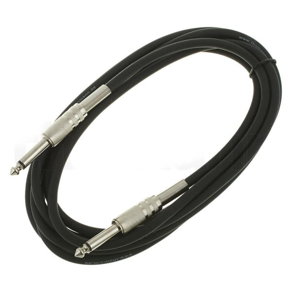 Gitarrsladd Instrumentkabel 3m Gitarr- Elgitarr- Förstärkar- Ljud