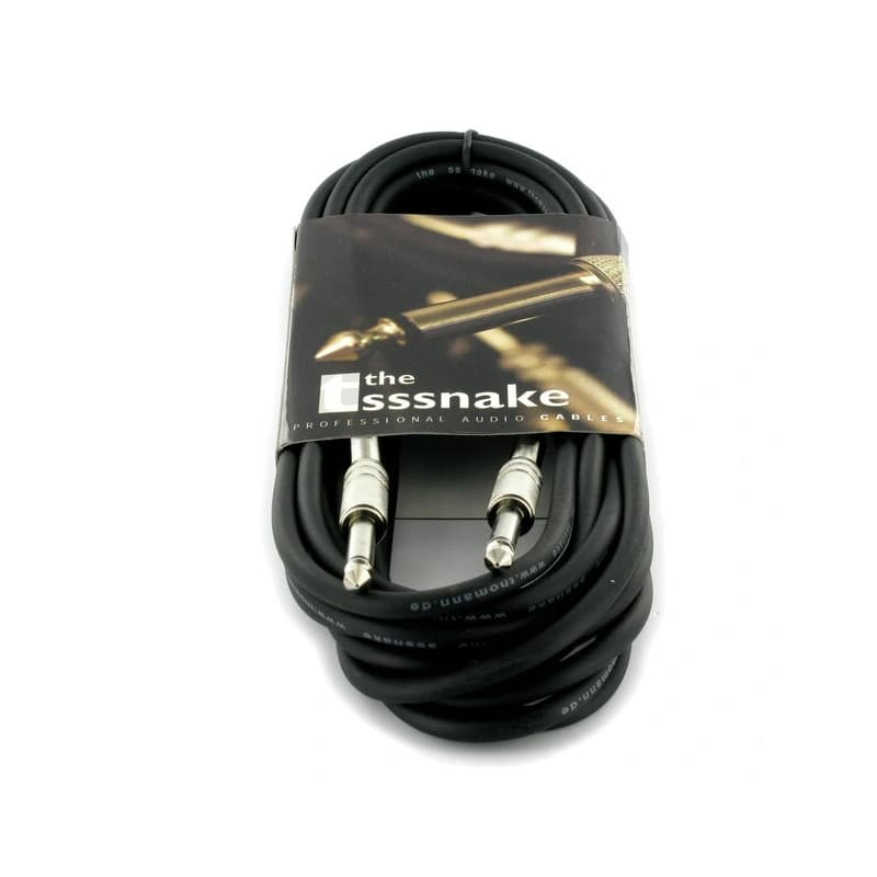 Gitarrsladd Instrumentkabel 3m Gitarr- Elgitarr- Förstärkar- Ljud-